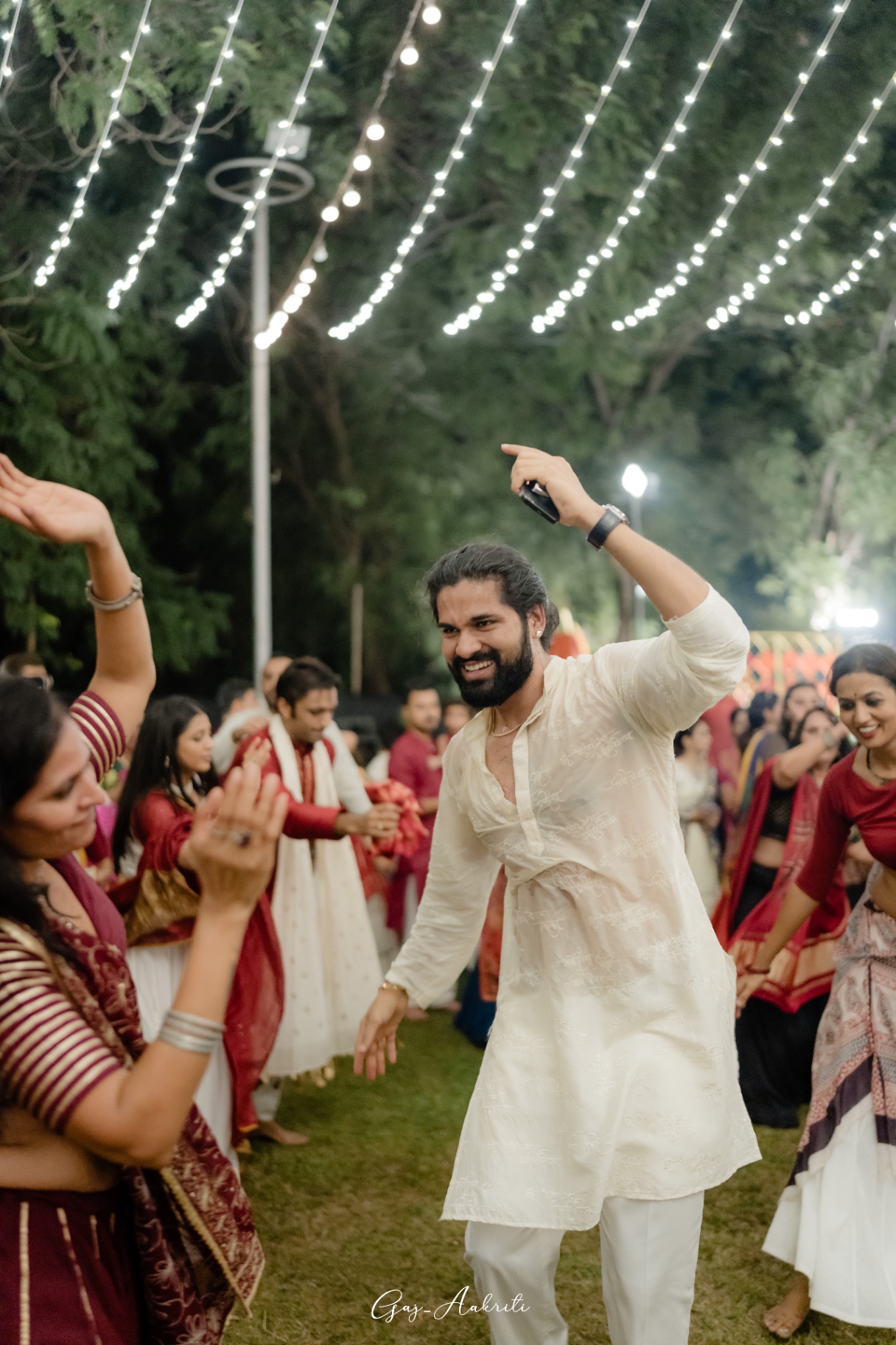 Garba circle in full motion